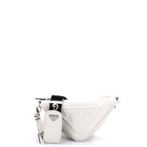 Prada Triangle Logo Zip Crossbody Bag #239567P13B